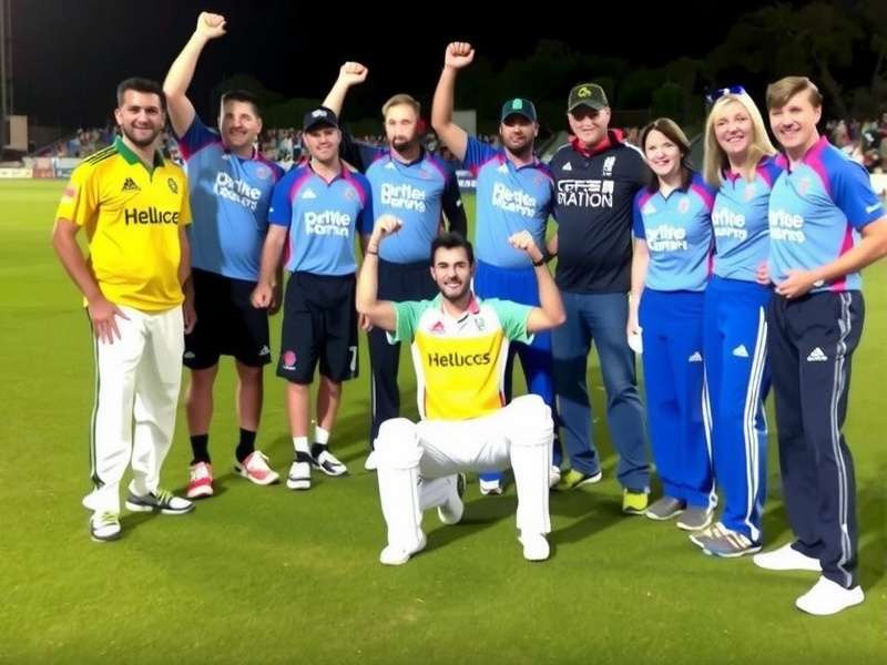 Cricket Glorious Star team celebration